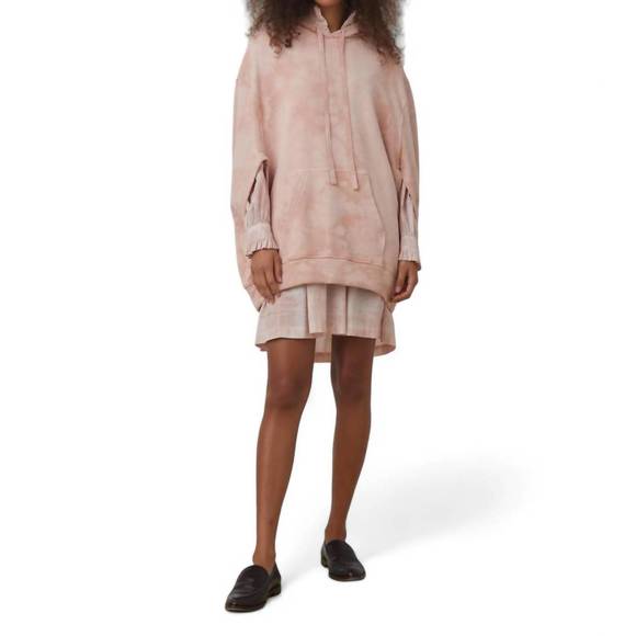 NEW RAQUEL ALLEGRA tie dye poncho in blush cloud